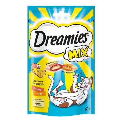 "Dreamies" лакомство для кошек (Лосось-сыр) 
