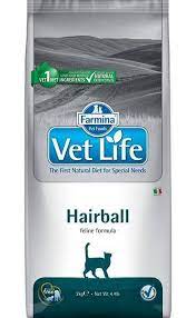 Фармина Vet Life Hairball д/кош д/выведения комков шерсти 400г																											 