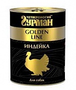 Четвероногий Гурман 340г д/соб.конс. Голден индейка  в желе картинка