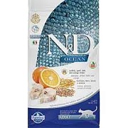 Фармина N&D Low Grain  (желтый лист) д/кош Треска/Апельсин 300г																											 картинка