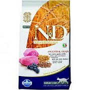Фармина N&D Low Grain  (желтый лист) д/кош Ягненок/Черника 300г																											 картинка