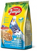 Корм для волнистых попугаев Happy Jungle  при линьке 500г  картинка