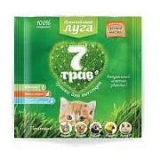 "Альпийские луга - 7 трав" травка для кошек (пакет) 50г картинка