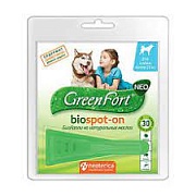 Капли от блох и клещей "GreenFort" для собак крупных собак картинка