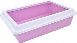 Туалет LUX с рамкой для кошек 40.5*30*12см картинка